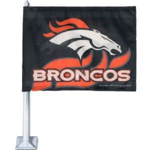 Denver Broncos Square Car Flag 