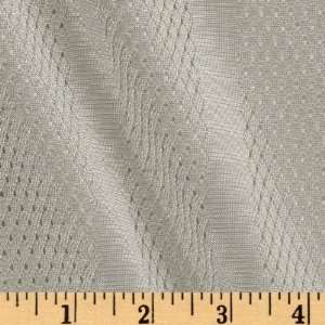 62 Wide 3 Pointer Nylon Athletic Mesh Stripes Grey Fabric By The 