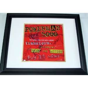  Powerman 5000 Autograph Signed Transform Album Flat 