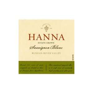  Hanna Sauvignon Blanc 2011 Grocery & Gourmet Food