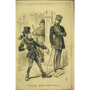  1871 Judy Comedy Sketch Stand Deliver King Policeman