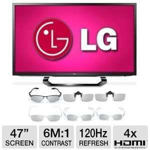  LG 47LM6200 47 1080p 3D LED TV & 6pk 3D Glasses 