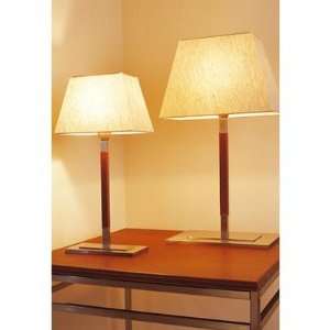 Tau Table Lamp Size / Finish / Shade / Bulb Type Large / Dark Leather 