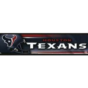  Houston Texans   Helmet & Name Bumper Sticker Automotive