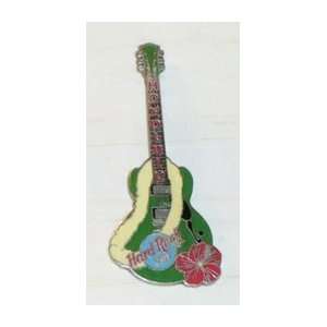 Hard Rock Cafe Pin 55849 Honolulu Gibson Guitar with Lei