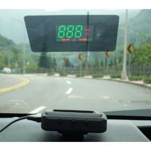 OBD II Head Up Display Speedometer with Speed (Miles/KM), RPM, Voltage 