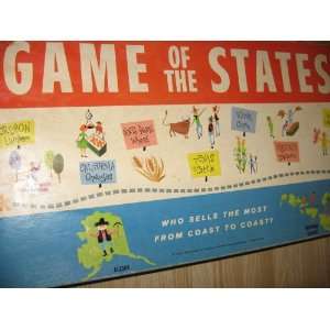  1960 Game of the States Original Board Game Everything 