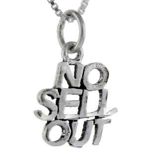 925 Sterling Silver No Sell Out Talking Pendant (w/ 18 Silver Chain 