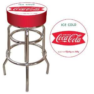 Vintage Coca Cola Coke Pub Stool   Ice Cold Design  