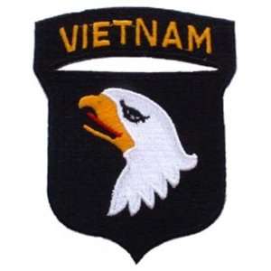  U.S. Army 101st Airborne Vietnam Patch Black & White 3 