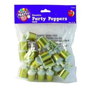  SmiffyS Deluxe Metallic Gold Party Poppers Bag Of 25 