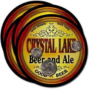  Crystal Lake, IA Beer & Ale Coasters   4pk Everything 