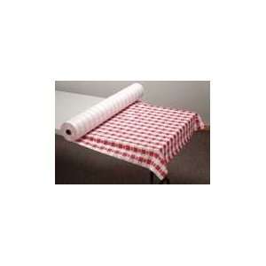  40 x 200 Inch Red Gingham Tissue Roll Tablecover Kitchen 