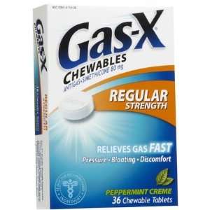  Gas X Chewable Tablets Peppermint Creme 36 ct. (Quantity 