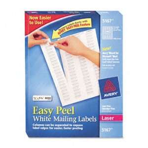   Peel® White Address Labels LABEL,ADRS,.5X1.75,80/SH 5110 (Pack of2