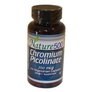 Nature500 Chromium Picolinate 200 mcg Weight Loss and Muscle Building