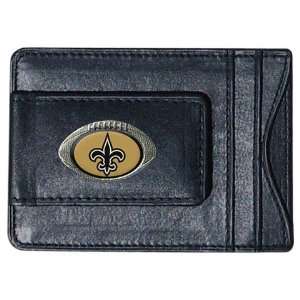 NFL New Orleans Saints Leather Money Clip Cardholder 