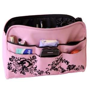  Oliepops Baby Pink Floral Handbag / Purse Organizer Insert 