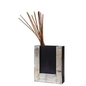  10 Black & Silver Contemporary Decorative Wooden Vase 