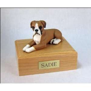  1136 Boxer, Fawn   Ears Down Dog Cremation Urn