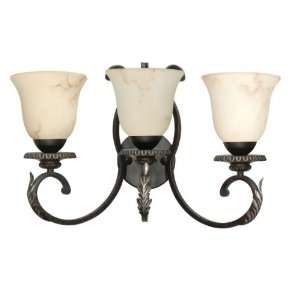 Nuvo 60/1163 Bronze with Silver Leaf Three Light Vanity 