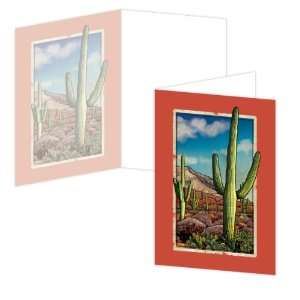  ECOeverywhere Vintage Saguaro Boxed Card Set, 12 Cards and 