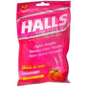  HALLS COUGH DROP STRAWBERRY 30 EACH Health & Personal 