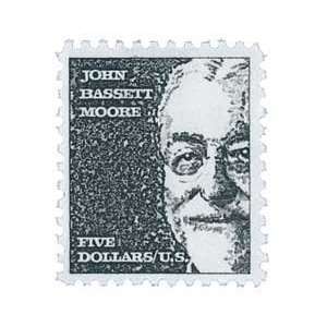  #1295   1965 $5 John Bassett Moore Postage Stamps Plate 