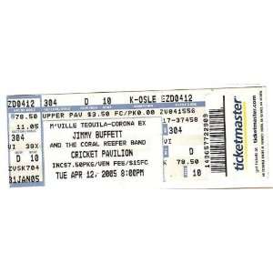  April 12th 2005 Jimmy Buffett Full Concert Ticket 
