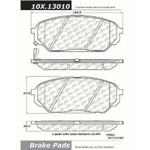 Centric Parts 106.13010 106 Series Posi Quiet Semi Metallic Brake Pad