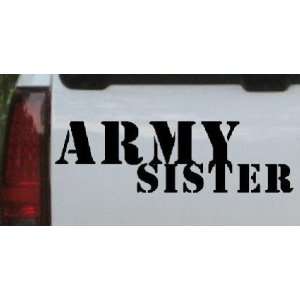 Black 46in X 14.4in    Army Sister Military Car Window Wall Laptop 