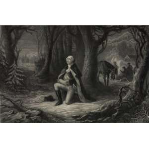  American History Poster   The prayer at Valley Forge 24 X 