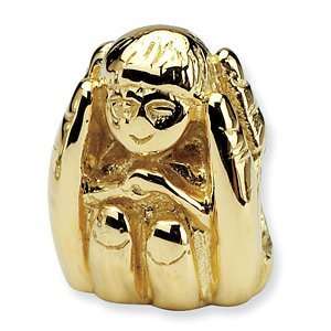  14kt Yellow Gold Reflections Baby in Hands Bead/Sterling 