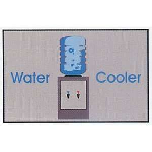  Water Cooler Mat   Grey   2 x 3