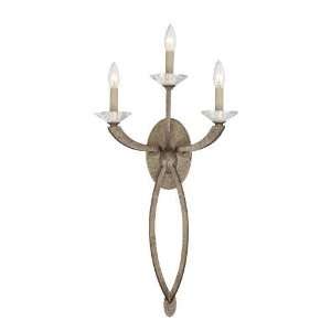 Savoy House 9 1554 3 122 Forum 3 Light Wall Sconce in Candelabra 9 155