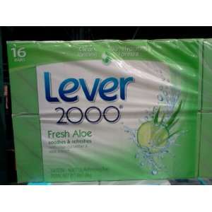    Lever 2000 Fresh Aloe Soothes & Refreshes 16 Bars 