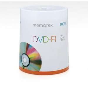  New   DVD R 4.7 GB 16X   100 Spindl by Memorex   5641 