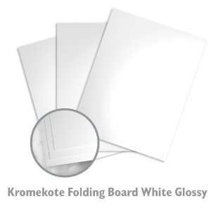  Kromekote Folding Board White Paper   300/Carton Office 
