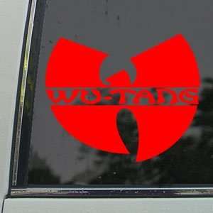  Wu Tang Clan Red Decal Rap Rock Band Truck Window Red 