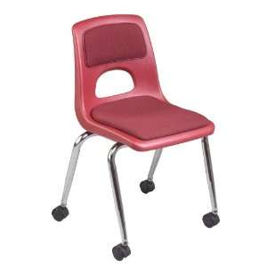   Millennium Chair with Casters and Padded Seat and Back 18 Seat Height