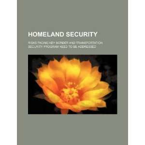 Homeland security risks facing key border and transportation security 