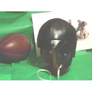  1940 Old Chicago Bears Black Leather Football Helmet 