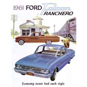  1961 FORD FALCON RANCHERO Sales Brochure Book Everything 