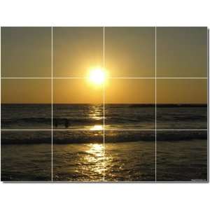  Sunsets Photo Wall Tile Mural 22  18x24 using (12) 6x6 