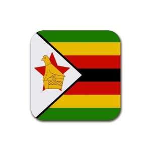  Zimbabwe Flag Square Coasters (Set of 4)