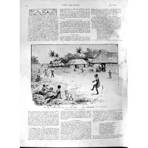  1891 Cricket India Embryo Graces Sport Native Children 
