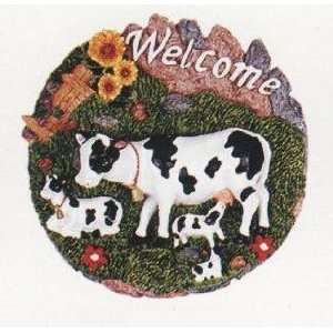  COW 3 D Welcome Wall Plaque Sign *NEW*