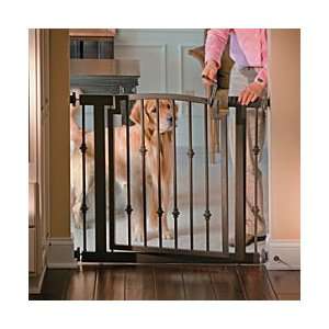 Wrought Iron Doorway Pet Gate   Mocha   Improvements Pet 