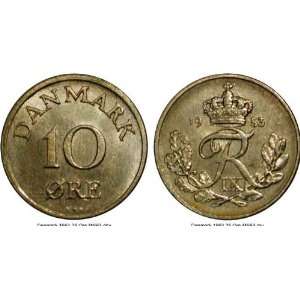   1953 Danish 10 Ore    11. 9 Million Minted 