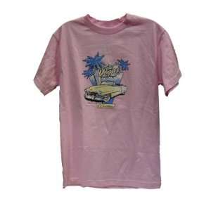  Steve & Barrys Vintage T Shirt Pink Las Vegas Cadillac 